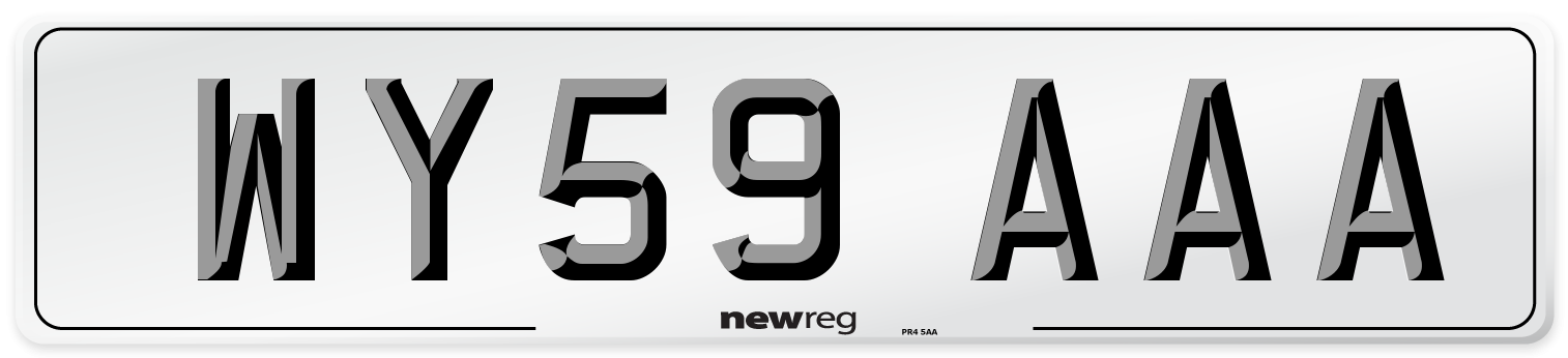 WY59 AAA Number Plate from New Reg